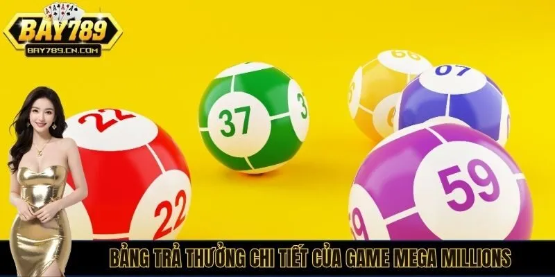 Bảng trả thưởng chi tiết của game Mega Millions